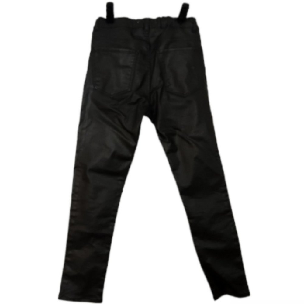 Zara Black Faux Leather Leggings - Picture 2 of 3
